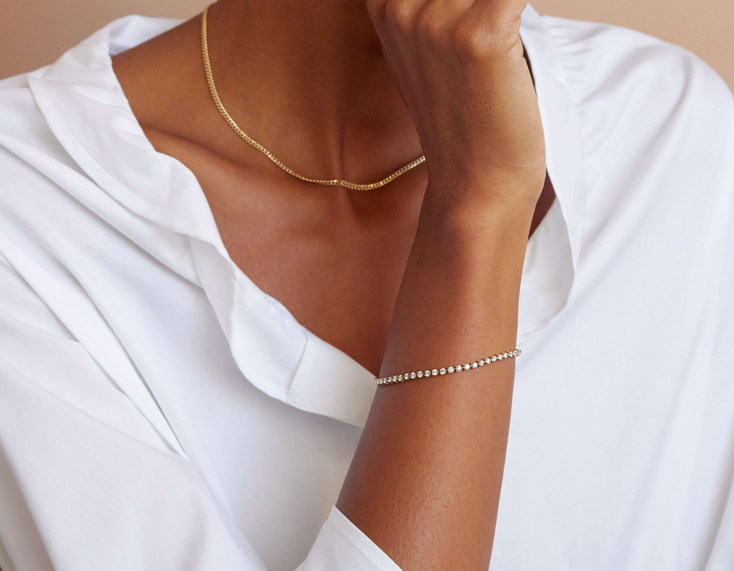 Yuvarlak Taşlı Pırlanta Suyolu Bileklik