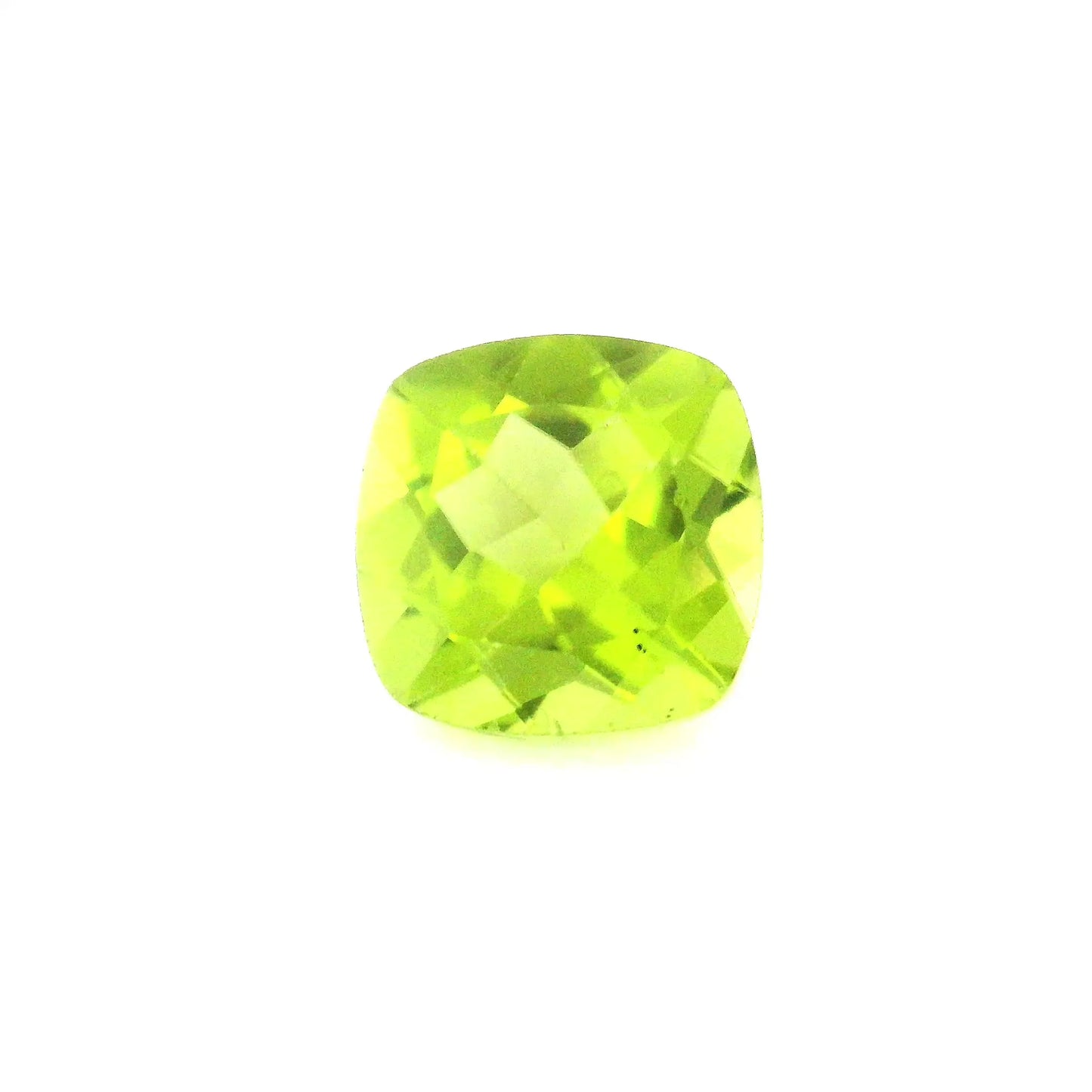 3.79ct Cushion Natural Peridot (Colour Green, Clarity Eye Clean, Cut Faceted)