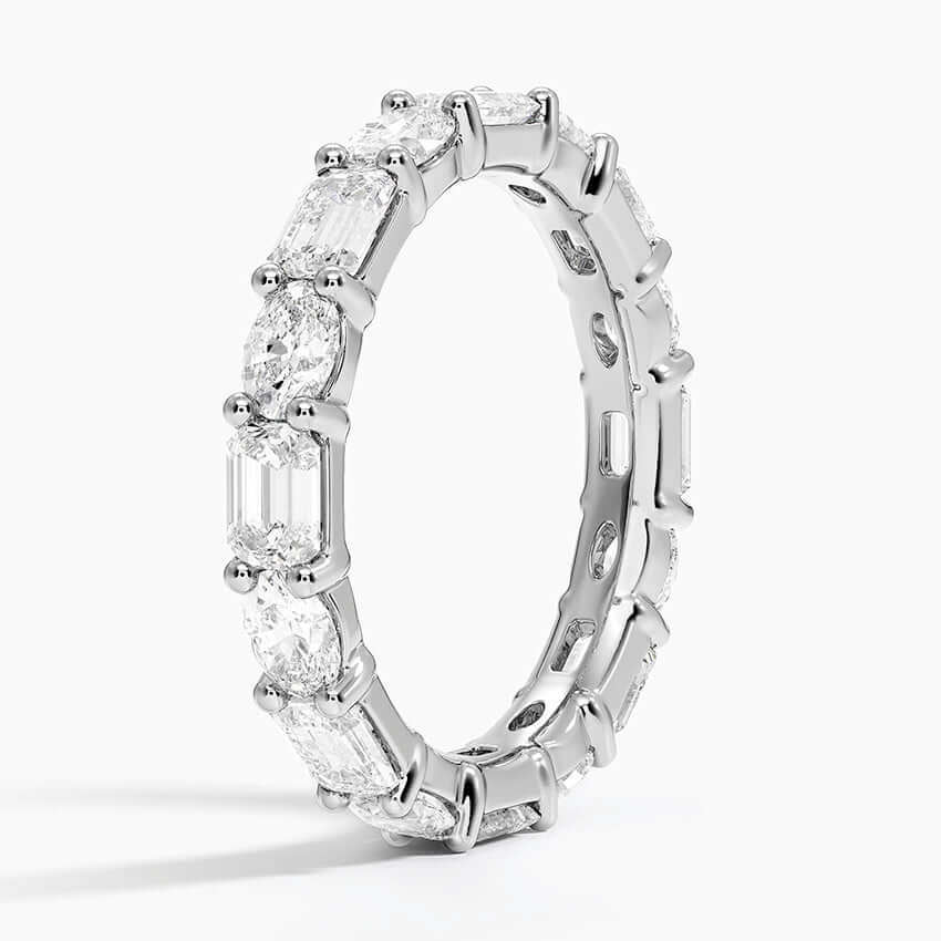 Emerald ve Oval Kesim Pırlantalı Tamtur Yüzük