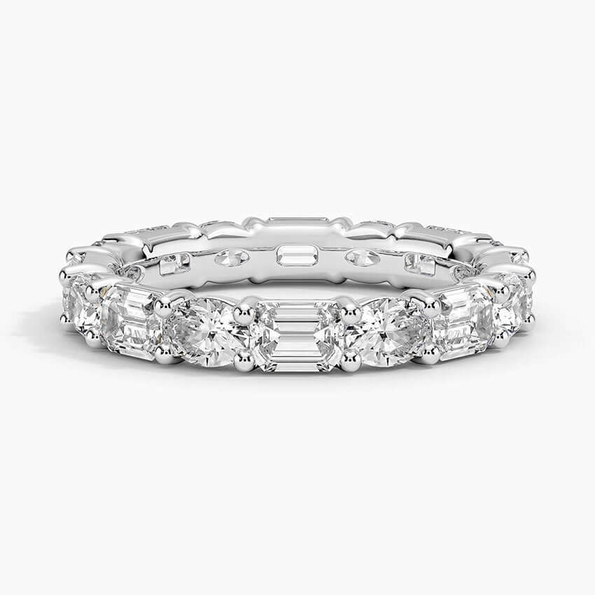 Emerald ve Oval Kesim Pırlantalı Tamtur Yüzük