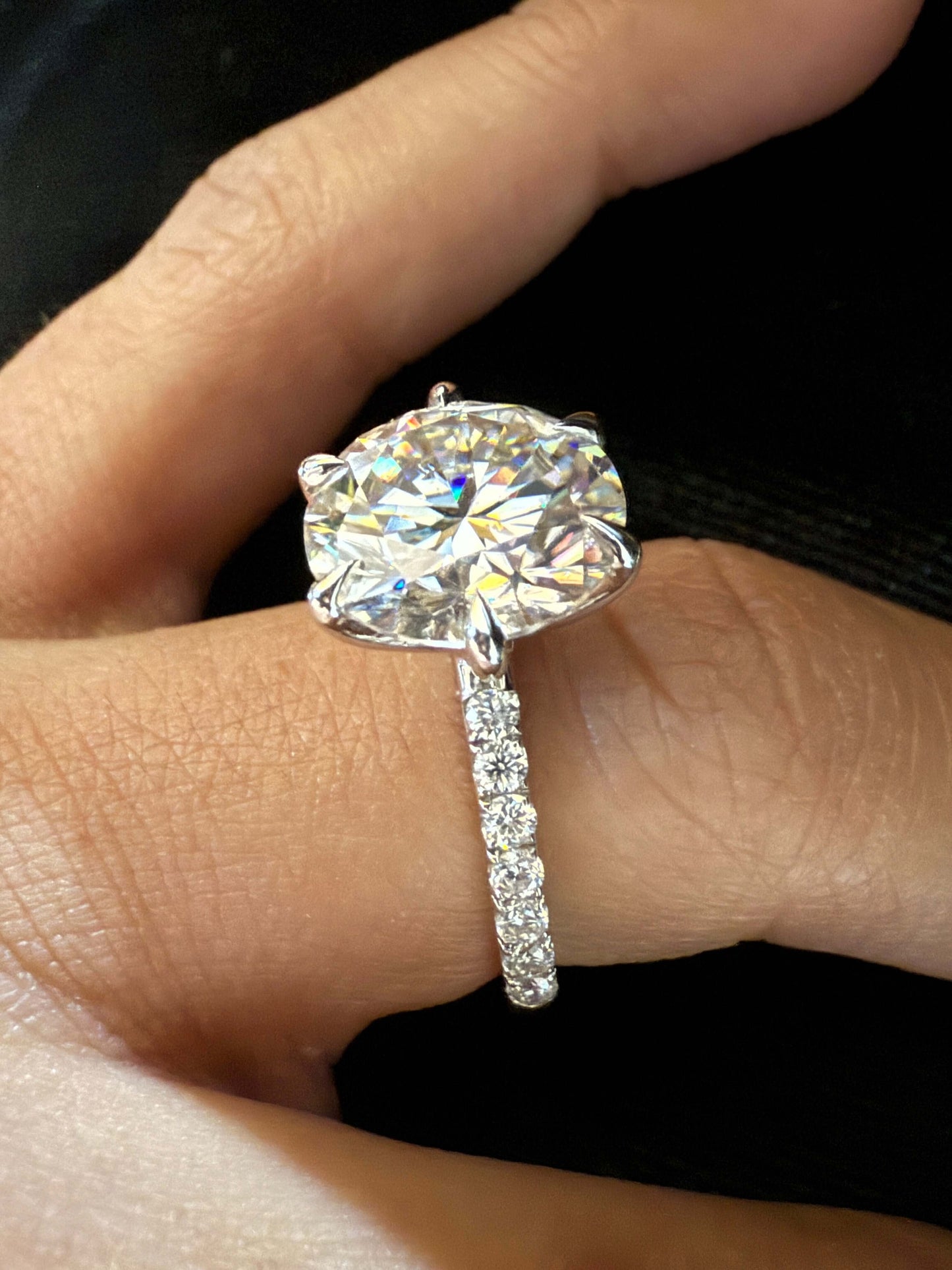 5.50 Ct E Renk Paris Model İnce Kol Pırlanta Yüzük