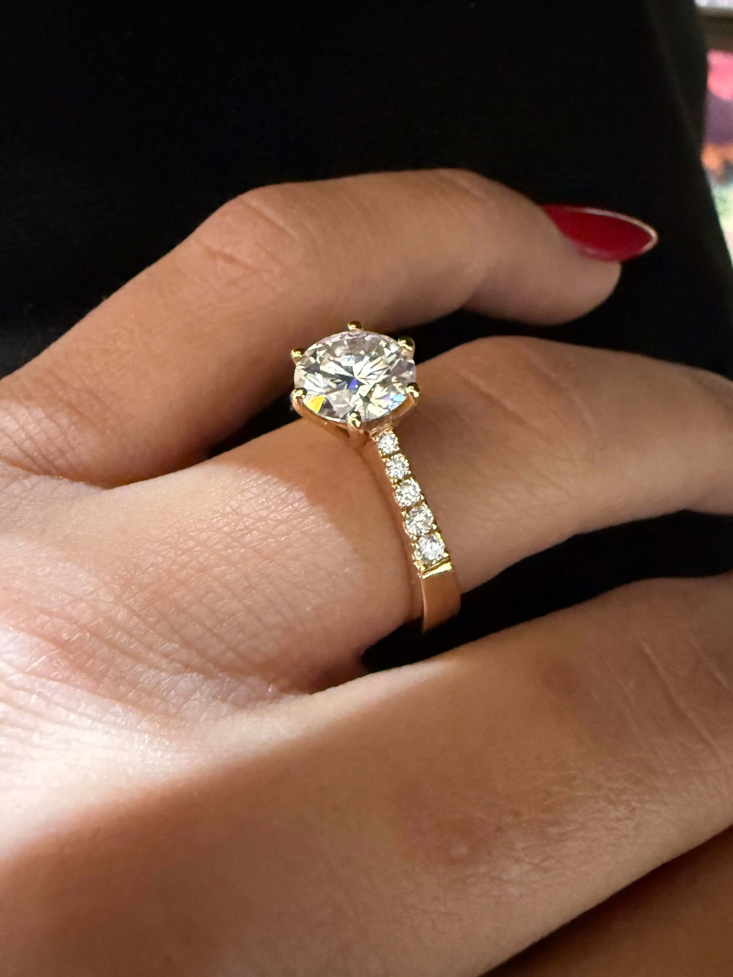 5.00 Ct F Renk VS2 Berraklık Süzme Taşlı İtalyan Kol Pırlanta Yüzük