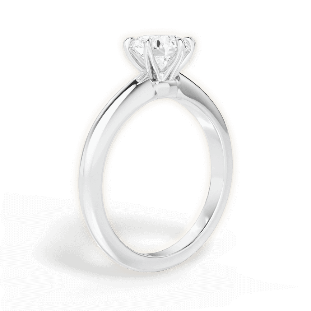 1.07 Ct E Renk 3Ex (Kesim, Simetri, Cila Mükemmel) Sertifikalı Pırlanta Yüzük