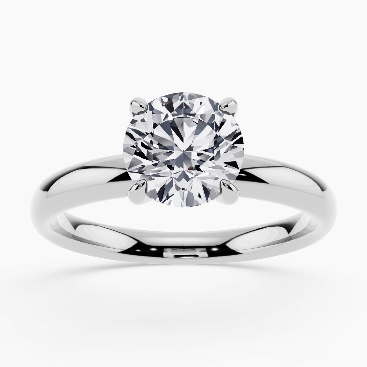 1.09 Ct F Renk Mükemmel Kesim Sertifikalı Pırlanta Yüzük