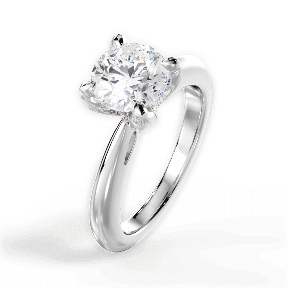 2.05 Ct E Renk 3Ex (Kesim, Simetri, Cila Mükemmel) + AGS Ideal Raporu - Sertifikalı Pırlanta Yüzük