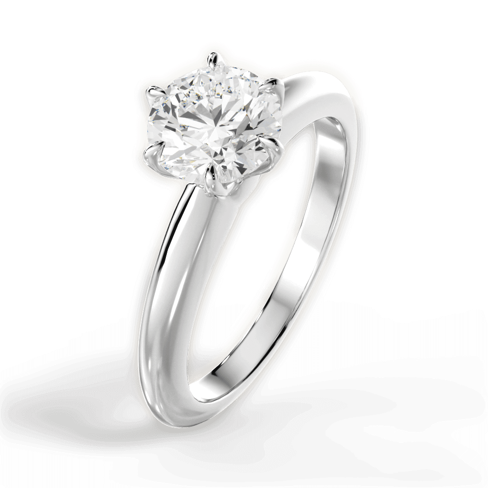 1.07 Ct E Renk 3Ex (Kesim, Simetri, Cila Mükemmel) Sertifikalı Pırlanta Yüzük