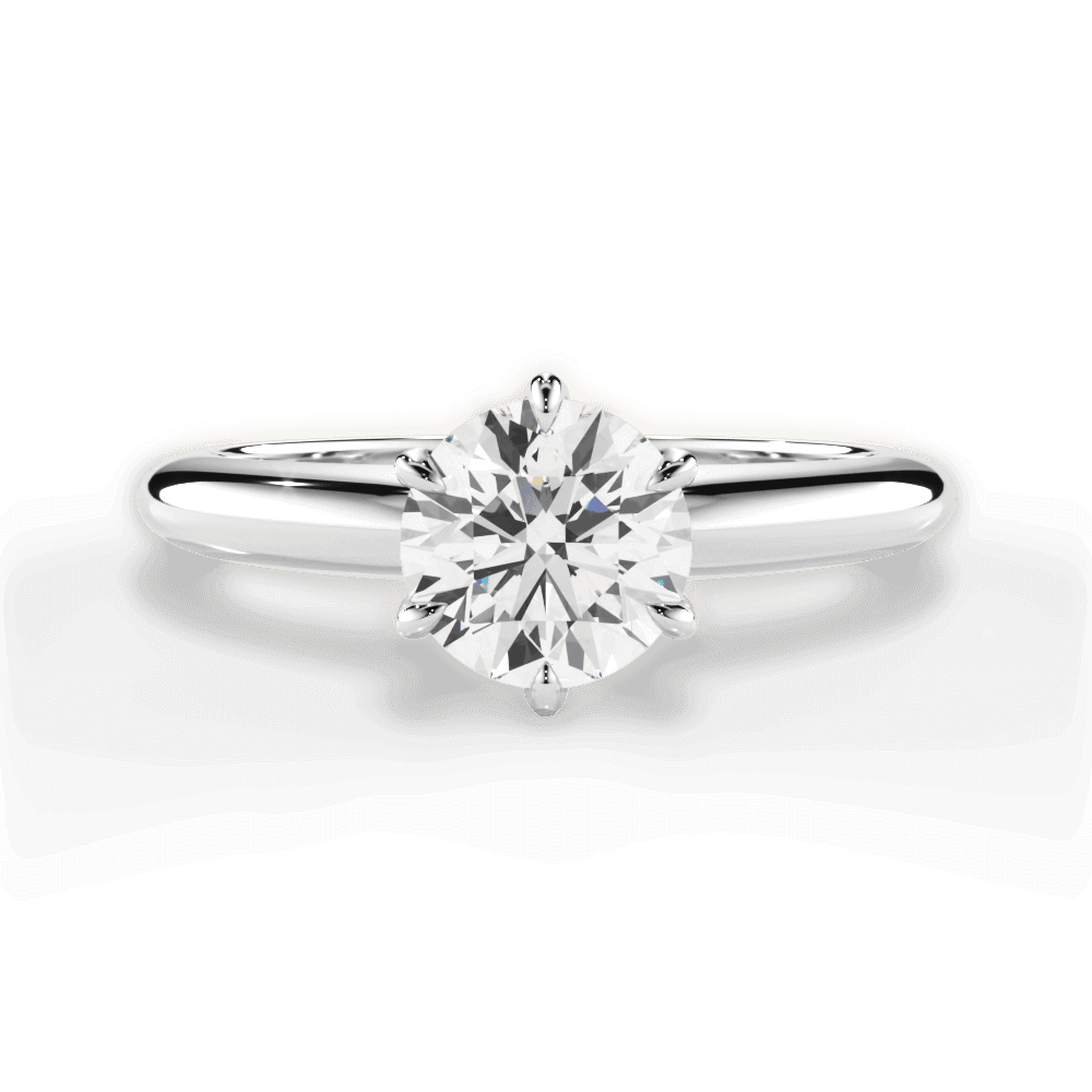 1.07 Ct E Renk 3Ex (Kesim, Simetri, Cila Mükemmel) Sertifikalı Pırlanta Yüzük