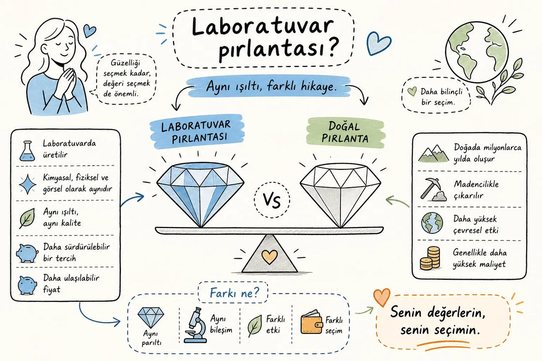 Laboratuvar pırlantası nedir ve doğaldan farkı ne?