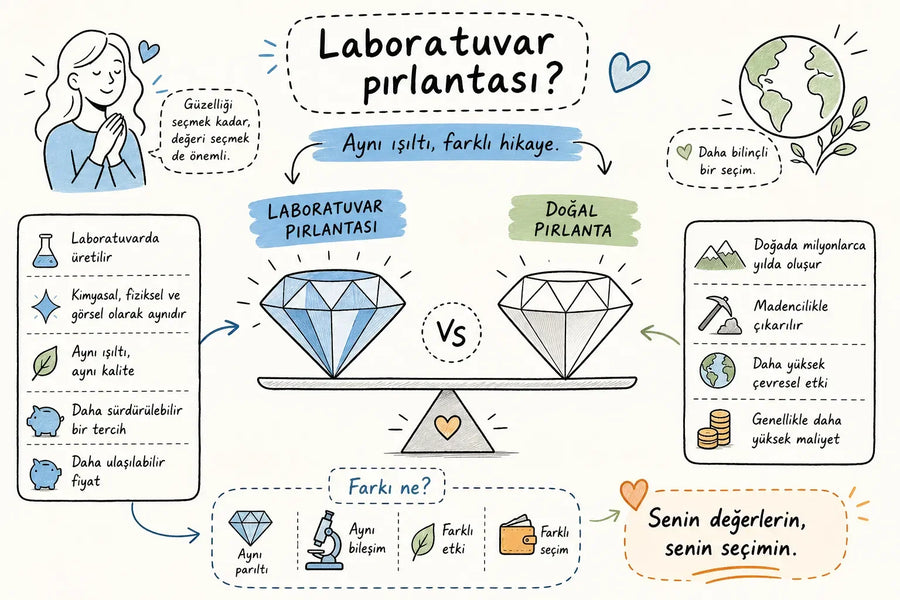 Laboratuvar pırlantası nedir ve doğaldan farkı ne?