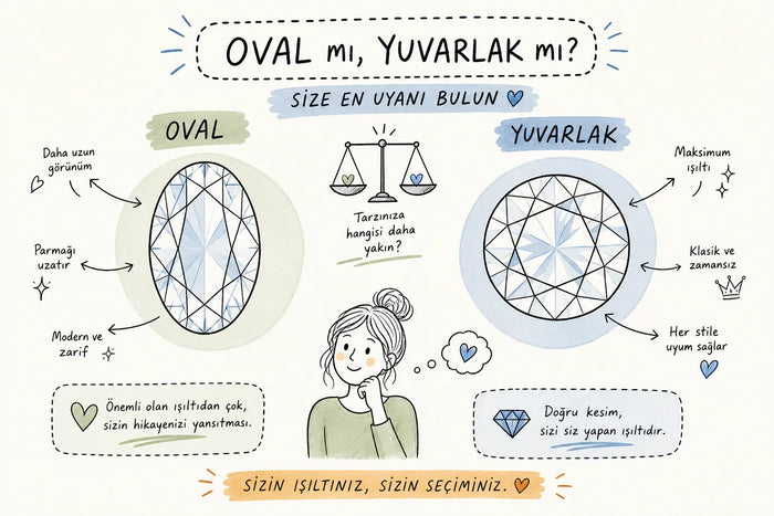 Oval mi yuvarlak mı? Pırlantanızın doğru kesimini bulun