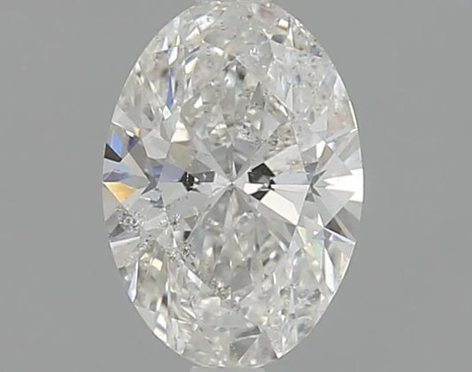 1.00ct Oval Natural Diamond (Colour H, Clarity SI2, Cut EX, HRD Certified)