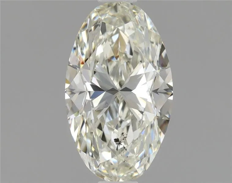 1.01ct Oval Natural Diamond (Colour K, Clarity SI2, Cut GD, GIA Certified)