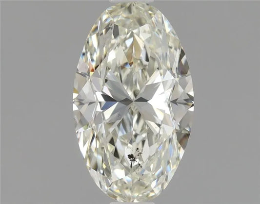 1.01ct Oval Natural Diamond (Colour K, Clarity SI2, Cut GD, GIA Certified)
