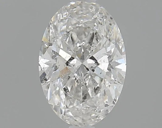 1.06ct Oval Natural Diamond (Colour G, Clarity SI2, Cut EX, HRD Certified)
