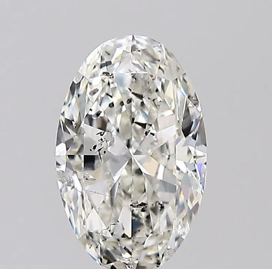 1.40ct Oval Natural Diamond (Colour H, Clarity SI2, HRD Certified)