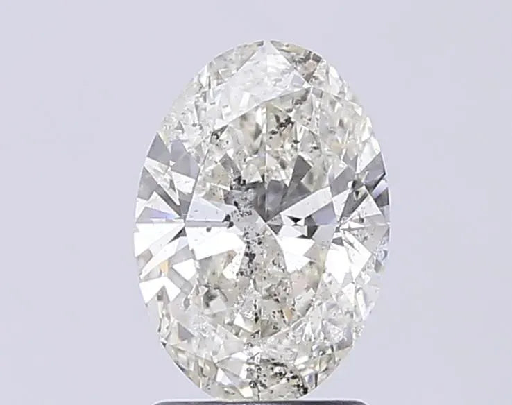 1.71ct Oval Natural Diamond (Colour K, Clarity SI2, HRD Certified)