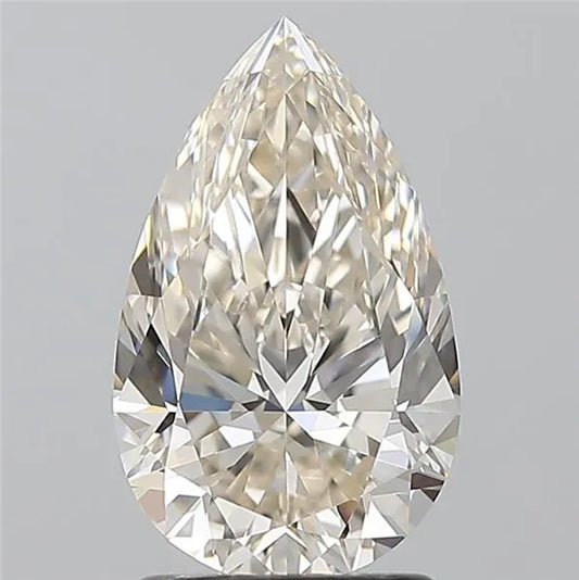 1.74ct Pear Natural Diamond (Colour J, Clarity IF, HRD Certified)