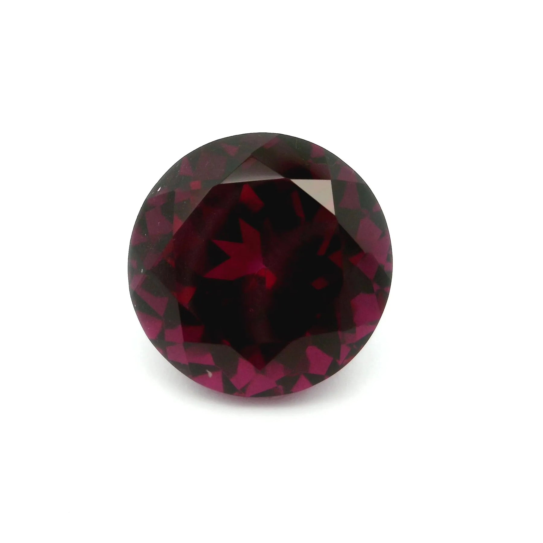10.26ct Round Natural Garnet (Colour Red, Clarity Eye Clean, Cut Faceted)