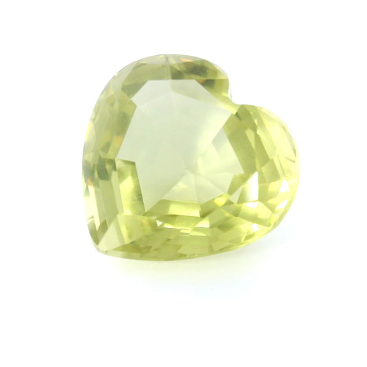 10.44ct Heart Natural Quartz (Colour Yellow, Clarity Eye Clean, Cut Faceted)
