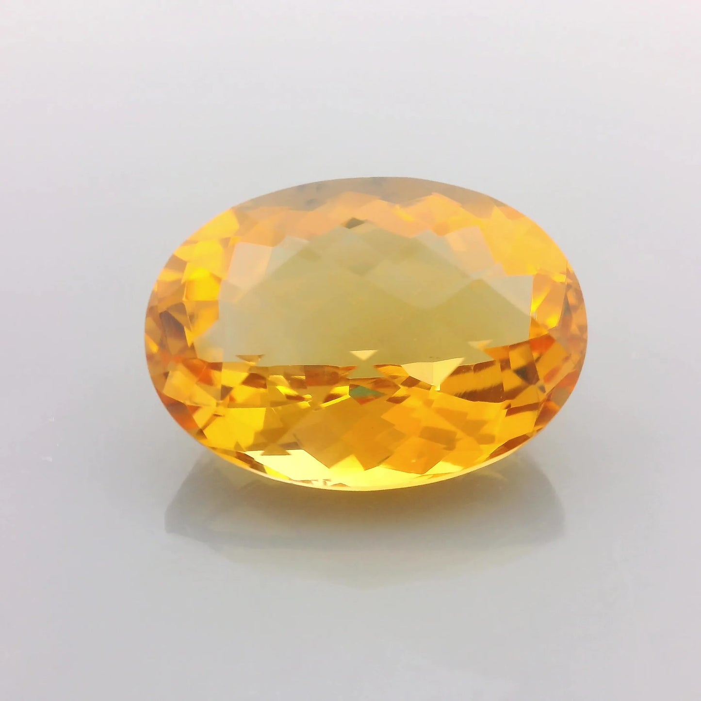 12.39ct Oval Natural Citrine (Colour Yellow, Clarity Eye Clean, Cut Faceted)