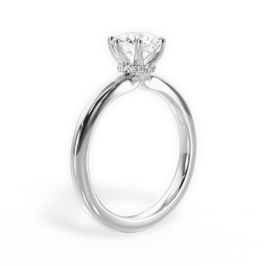 2.01 Ct D Renk 3Ex (Kesim, Simetri, Cila Mükemmel) Sertifikalı Pırlanta Yüzük
