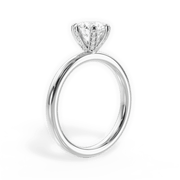 1.10 Ct E Renk 3Ex (Kesim, Simetri, Cila Mükemmel) Sertifikalı Pırlanta Yüzük media 2
