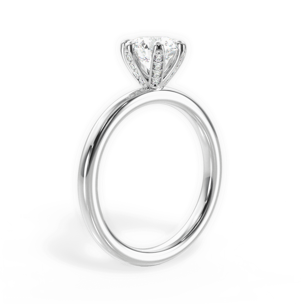 1.10 Ct E Renk 3Ex (Kesim, Simetri, Cila Mükemmel) Sertifikalı Pırlanta Yüzük