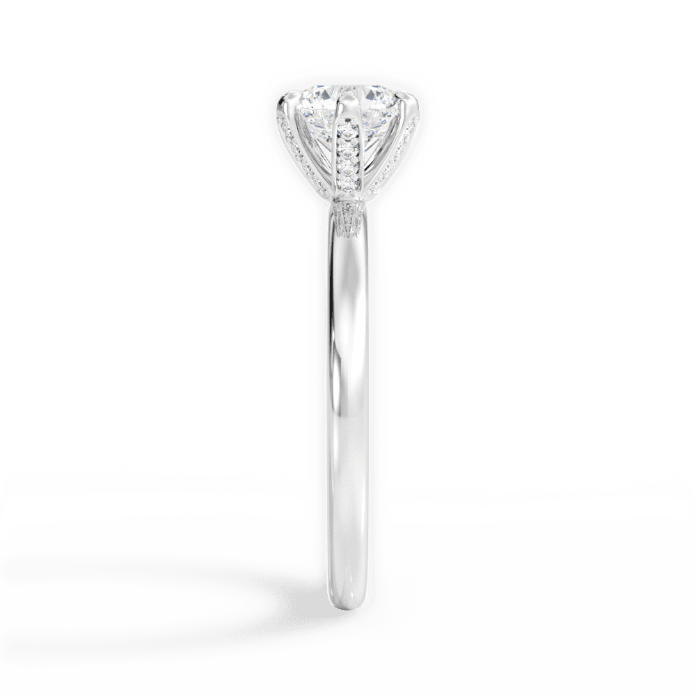 1.10 Ct E Renk 3Ex (Kesim, Simetri, Cila Mükemmel) Sertifikalı Pırlanta Yüzük