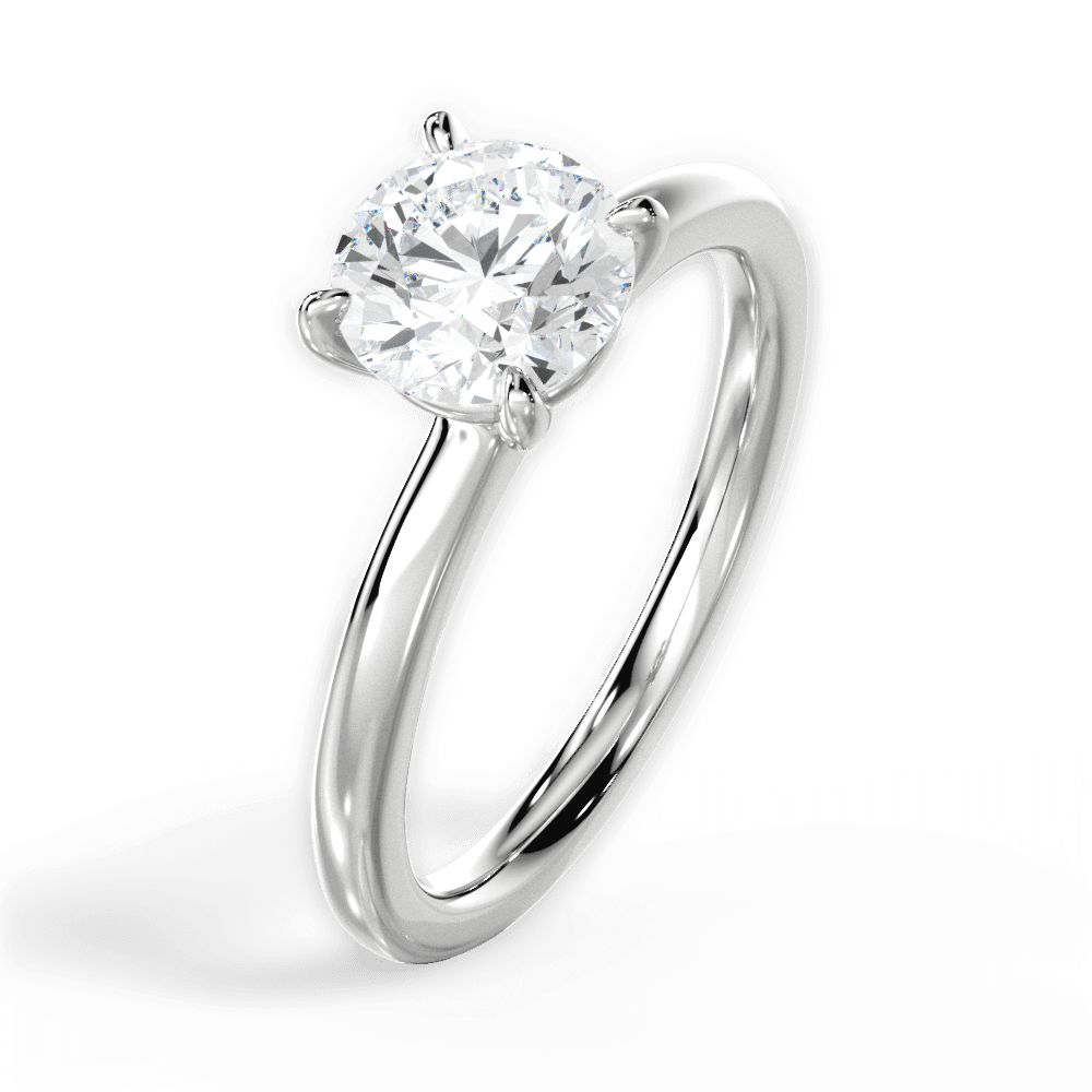 1.00 Ct D Renk 3Ex (Kesim, Simetri, Cila Mükemmel) Sertifikalı Pırlanta Yüzük