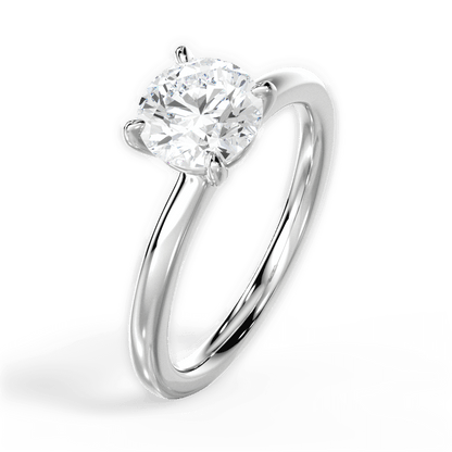 1.00 Ct D Renk 3Ex (Kesim, Simetri, Cila Mükemmel) Sertifikalı Pırlanta Yüzük
