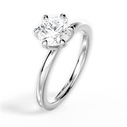 1.10 Ct E Renk 3Ex (Kesim, Simetri, Cila Mükemmel) Sertifikalı Pırlanta Yüzük media 5