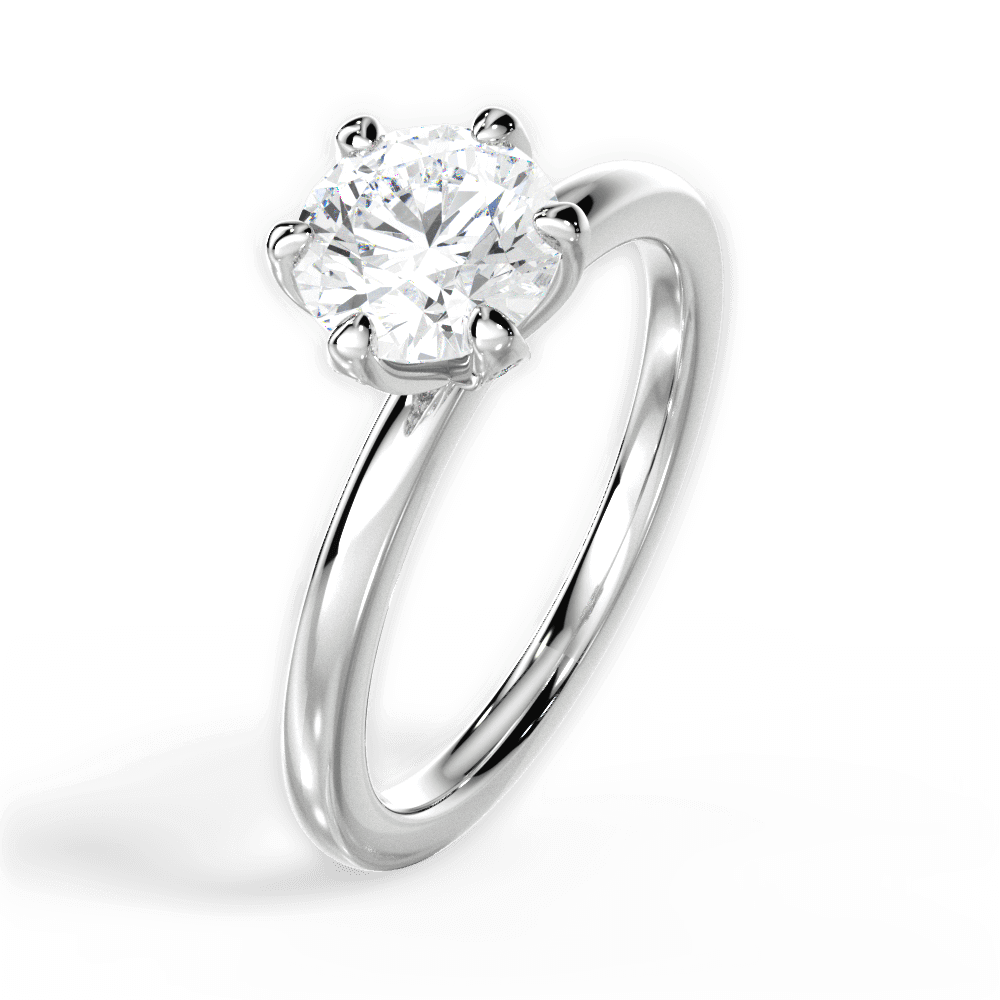 1.10 Ct E Renk 3Ex (Kesim, Simetri, Cila Mükemmel) Sertifikalı Pırlanta Yüzük