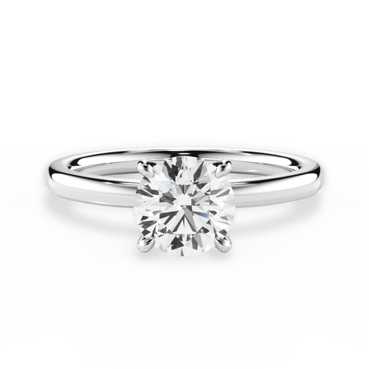 1.00 Ct D Renk 3Ex (Kesim, Simetri, Cila Mükemmel) Sertifikalı Pırlanta Yüzük