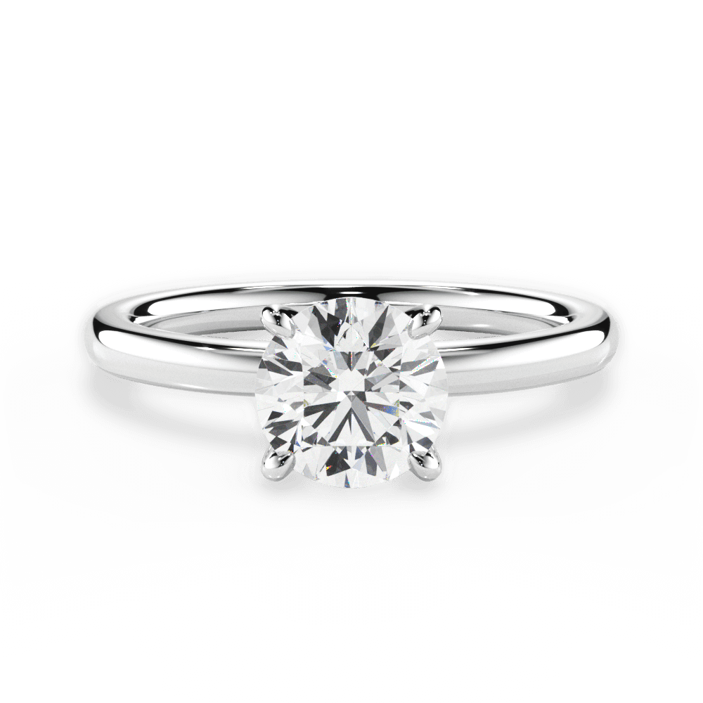 1.00 Ct D Renk 3Ex (Kesim, Simetri, Cila Mükemmel) Sertifikalı Pırlanta Yüzük