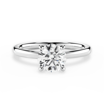 1.00 Ct D Renk 3Ex (Kesim, Simetri, Cila Mükemmel) Sertifikalı Pırlanta Yüzük