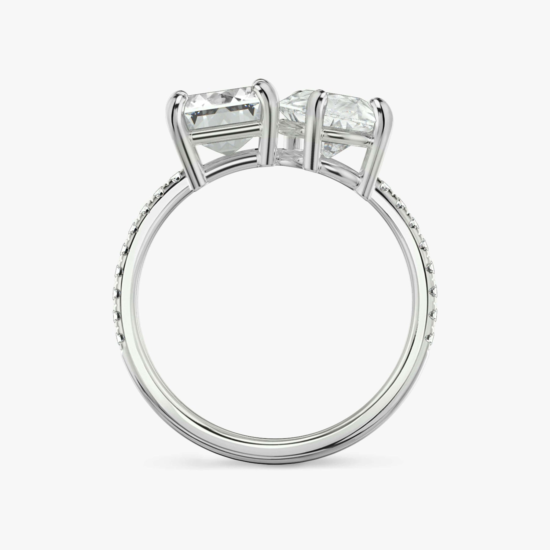 Damla ve Emerald Pırlanta Taşlı Pırlanta Yüzük