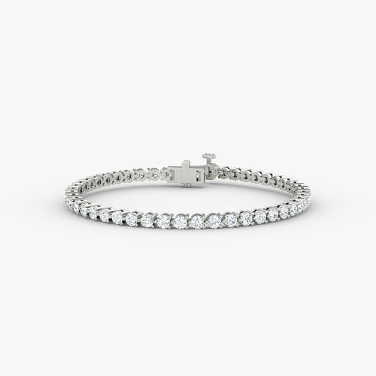 Round Stone Diamond Waterway Bracelet