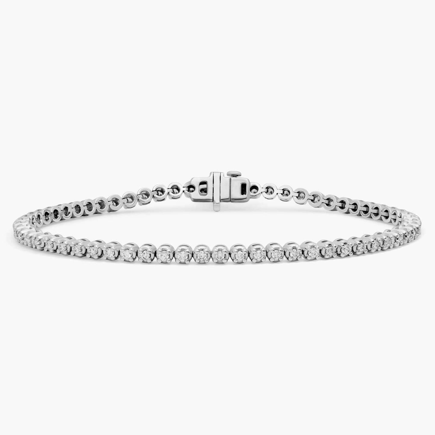 1.0 ct Toplam Su Yolu Pırlanta Bileklik EF VVS VS