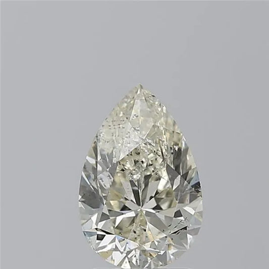 2.00ct Pear Natural Diamond (Colour K, Clarity SI2, HRD Certified)