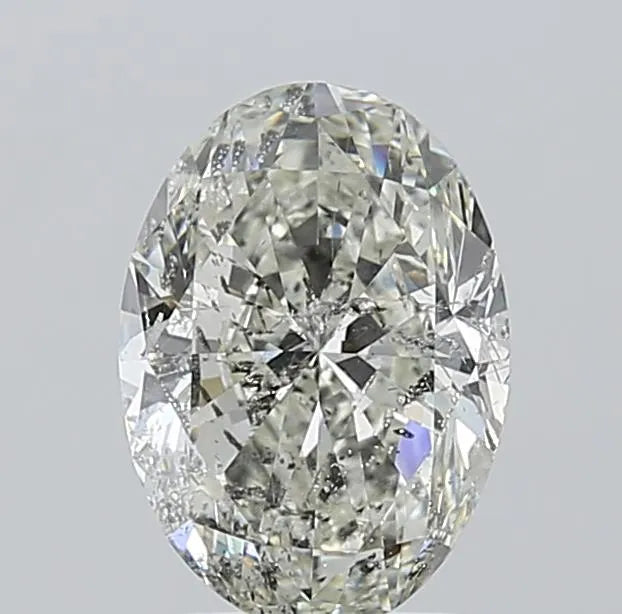 2.01ct Oval Natural Diamond (Colour I, Clarity SI2, HRD Certified)
