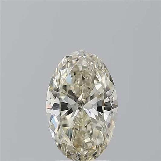 2.01ct Oval Natural Diamond (Colour K, Clarity SI2, HRD Certified)