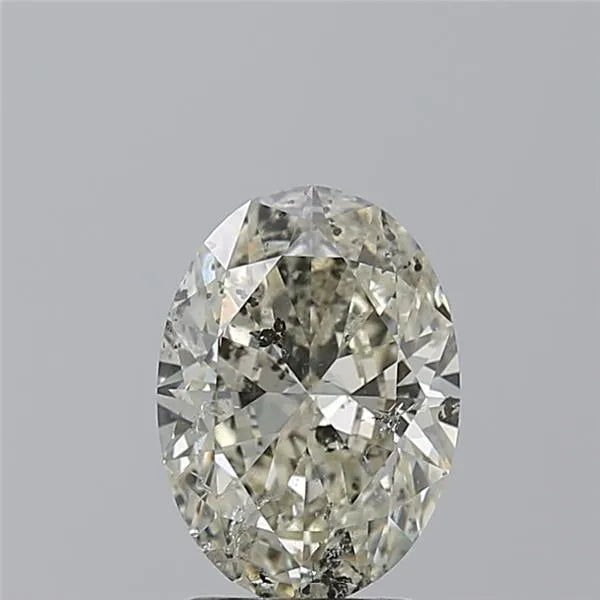2.01ct Oval Natural Diamond (Colour K, Clarity SI2, HRD Certified)
