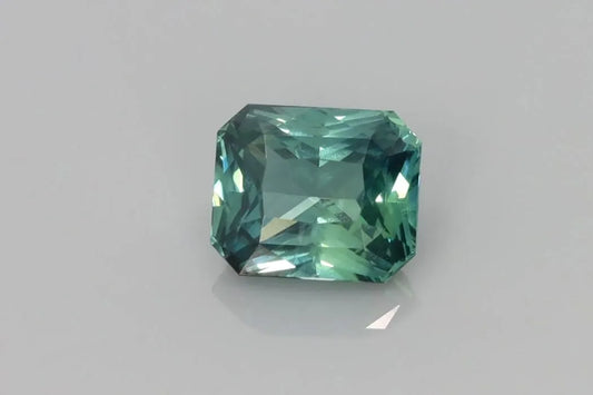 2.52ct Emerald Natural Sapphire (Colour Teal, Clarity Eye Clean, Cut Faceted)