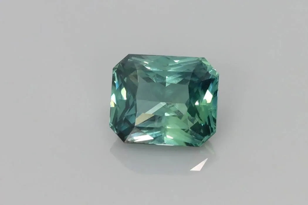 2.52ct Emerald Natural Sapphire (Colour Teal, Clarity Eye Clean, Cut Faceted)