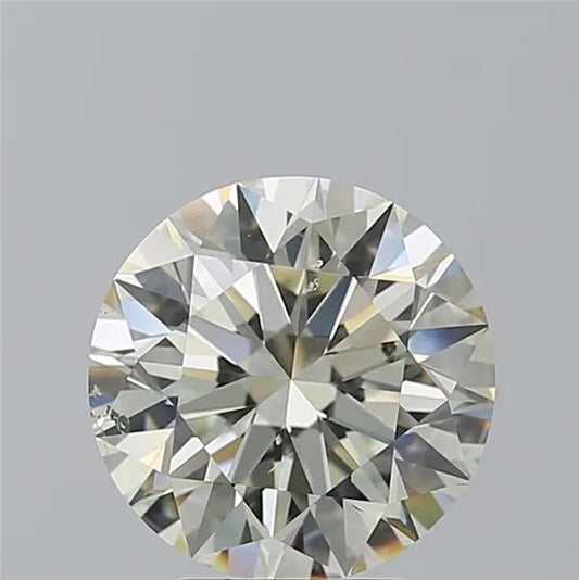 3.52ct Round Natural Diamond (Colour K, Clarity SI1, Cut EX, HRD Certified)