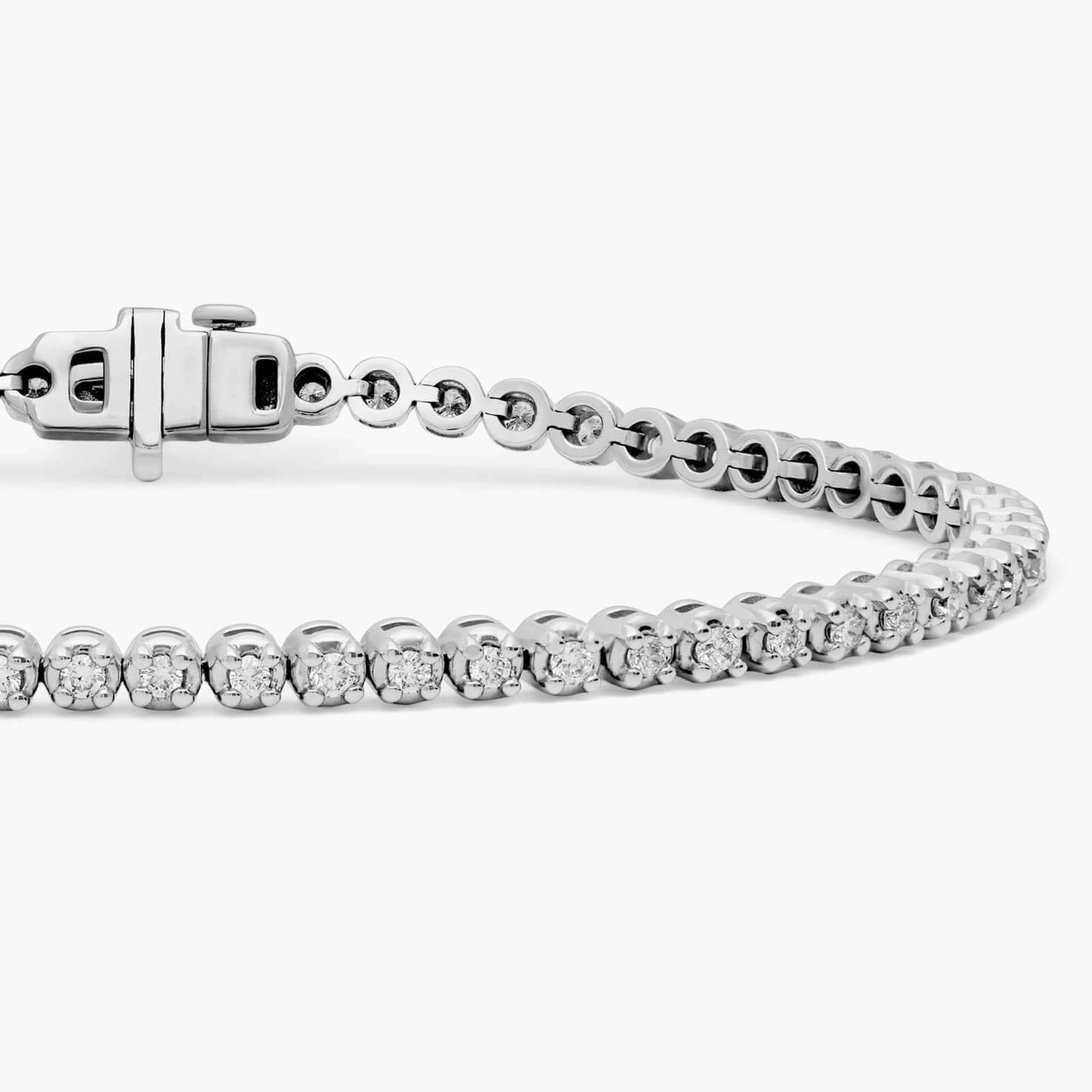 1.0 ct Toplam Su Yolu Pırlanta Bileklik EF VVS VS
