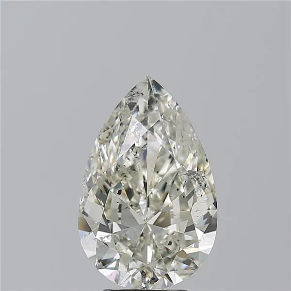 4.01ct Pear Natural Diamond (Colour I, Clarity SI2, HRD Certified)