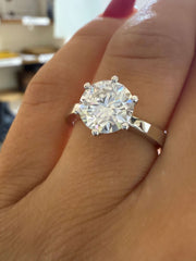 1.70 Ct D Renk VS2 Berraklık İtalyan Kol Tektaş Pırlanta Yüzük - 6 Tırnaklı media 3