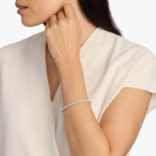 10.0 ct Toplam Su Yolu Pırlanta Bileklik EF VVS VS