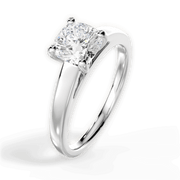 1.60 Ct D Renk VS1 Berraklık Cushion Pırlanta Yüzük media 3